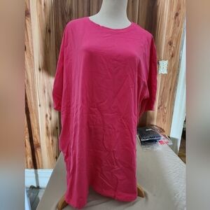 Casual Pink Oversized T-Shirt